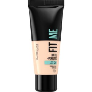 Maybelline Fit Me Foundation Matte & Poreless 101 True Ivory