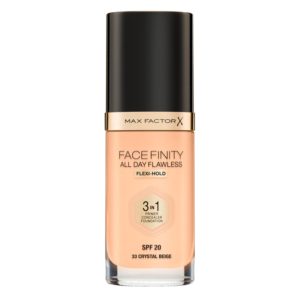 Max Factor Facefinity 3-in-1 All Day Flawless Foundation W33 Crystal Beige