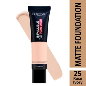 Loreal Paris Infallible 24HR Matte Cover Foundation 25 Rose Ivory